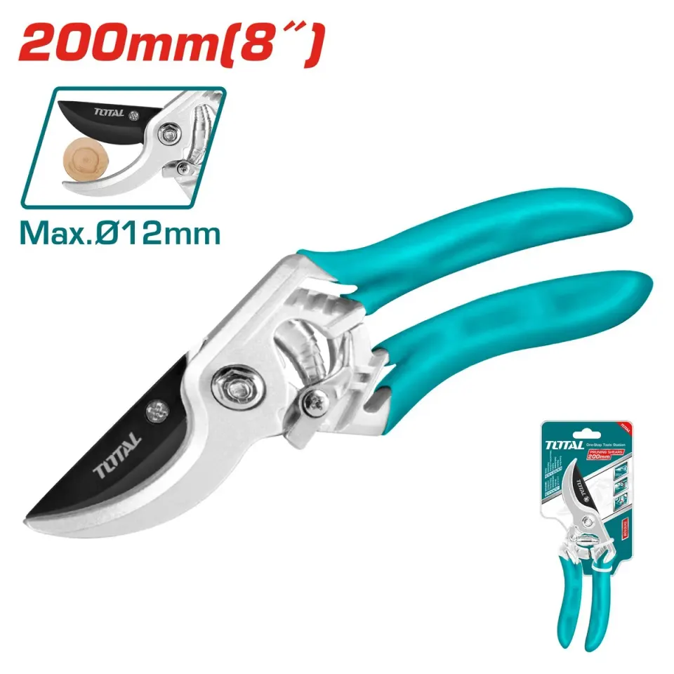 Секатор 8"/205mm усиленный , сучкорез , алюминиевая ручка TOTAL THT0109