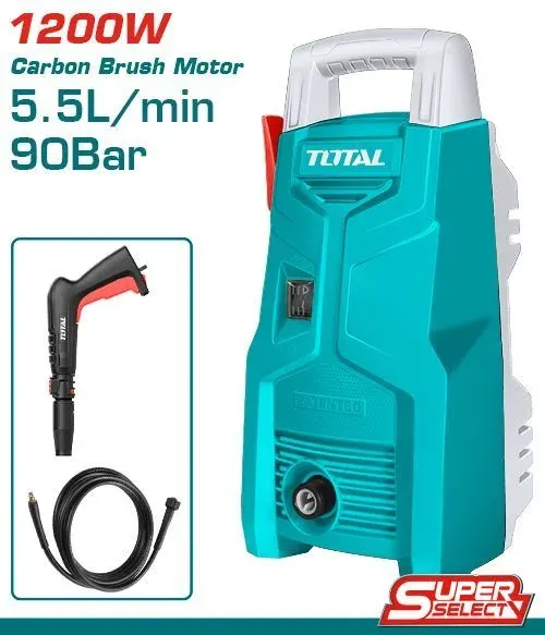 Мойка высокого давления 1200W, 90бар, 5.5л/мин.TOTAL TGT113026