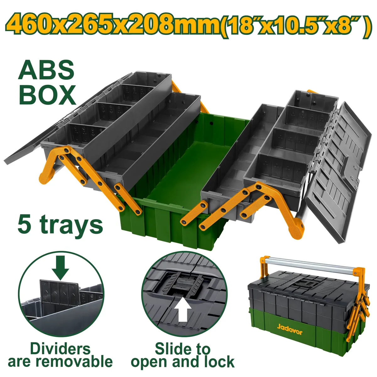 Пластиковый ящик для инструментов JADEVER JDTB4305