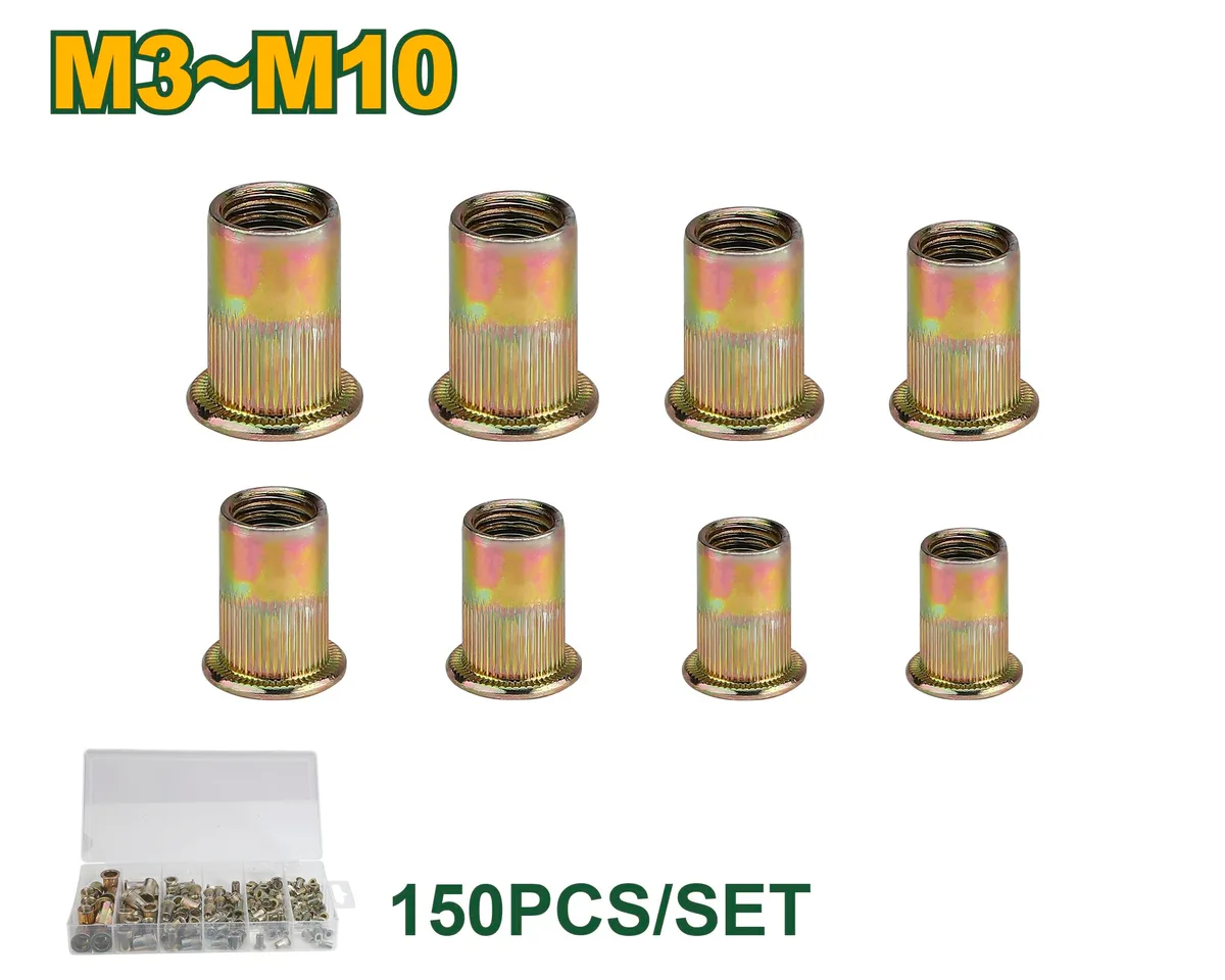 Набор резьбовых заклепок 150шт JADEVER JDRE3B12