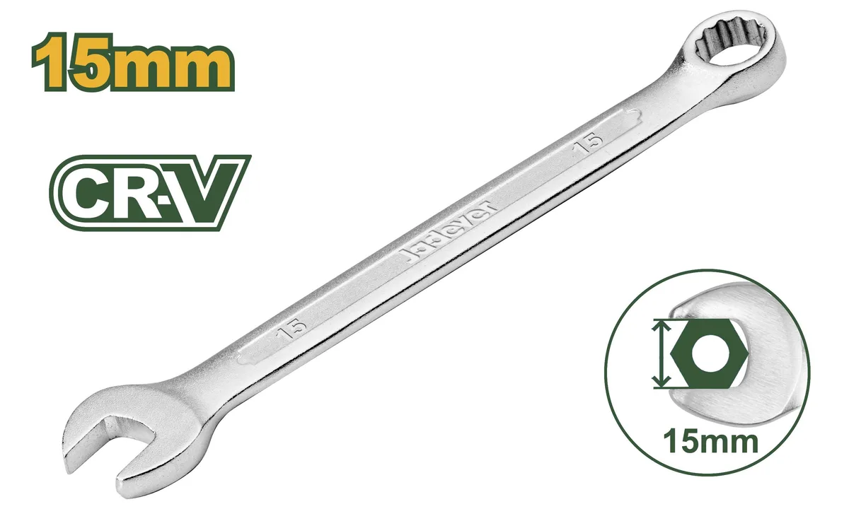 Ключ гаечный комбинированный 15 мм JADEVER JDSA1115