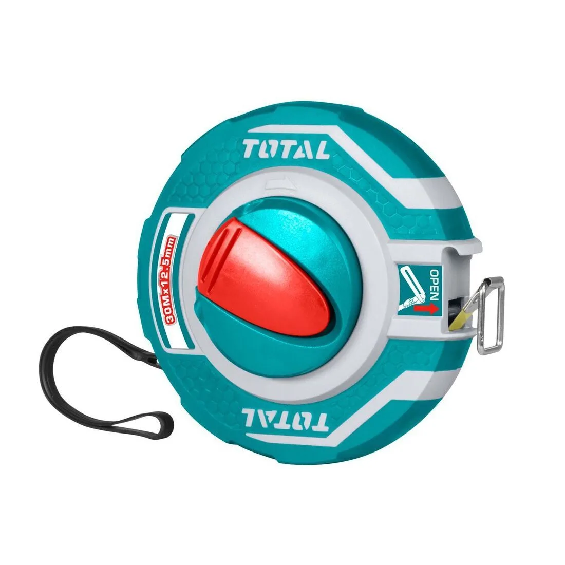 TMT11306 Рулетка геодезическая 30м/12,5мм, стальная лента TOTAL