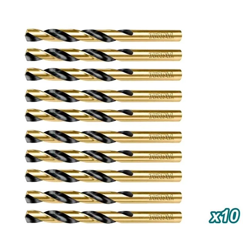 Сверло по металлу 3мм (3x33x61), сталь HSS (упак. 10 шт) TOTAL TAC100303