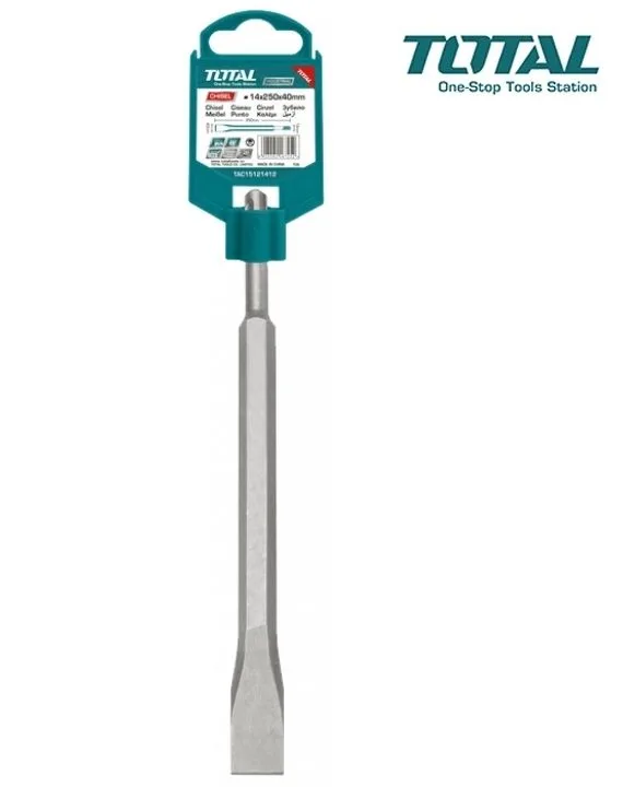 Долото (зубило) плоское для перфоратора 14X250X20mm (SDS+) TOTAL TAC15121411
