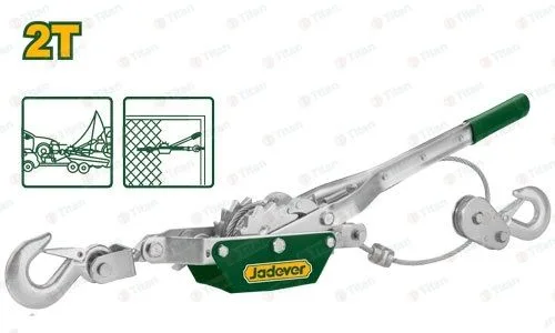 JDJU1020 Ручная рычажная автомобильная лебедка 2 тонны, JADEVER