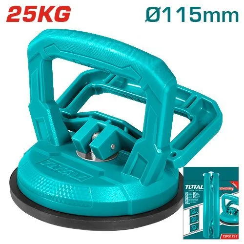 Стеклодержатель, стеклодомкрат одинарный, вакуумный, max-25кг TOTAL TSP01251