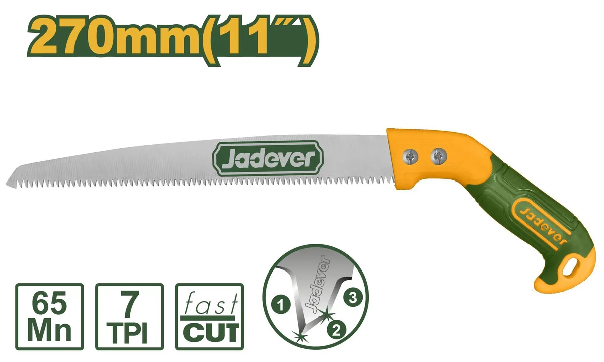 Пила садовая 7TPI 270 мм JADEVER JDHW5G12