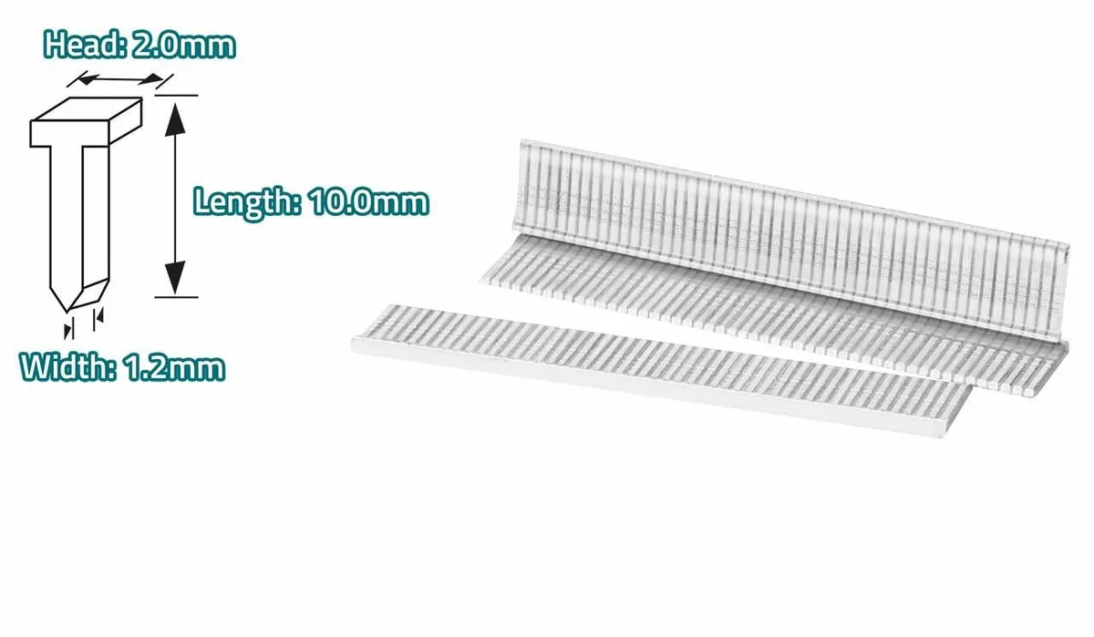 Гвозди для механического степлера, тип 300 (1.2x2.0x10.0 mm), 5000 шт TOTAL THT39105