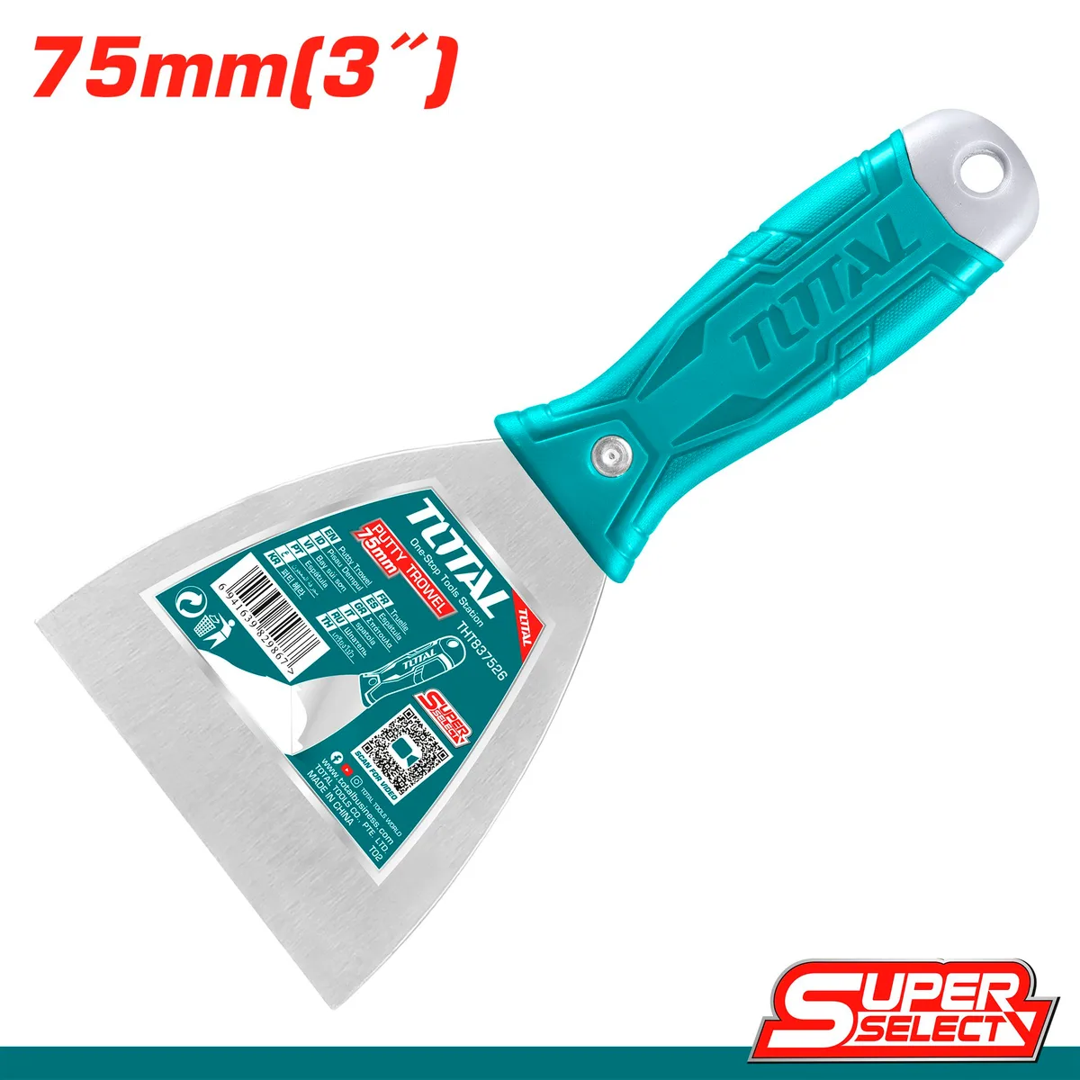 Шпатель 75 (3")mm, сталь TOTAL THT837526