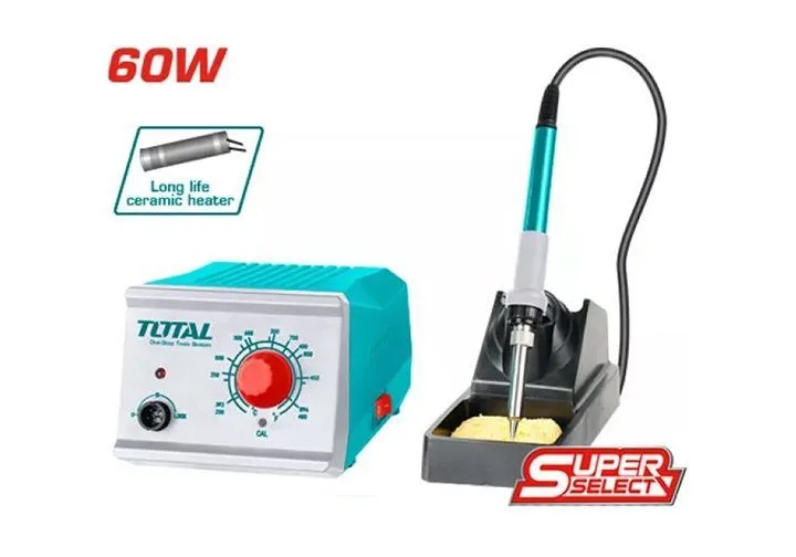 Паяльная станция 60W, регулировка температуры TOTAL TET160911