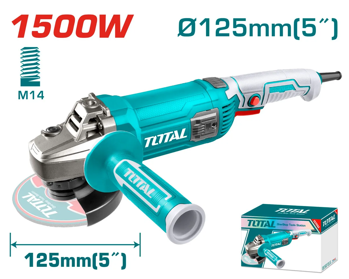 Шлифмашина угловая 1500W 125мм TOTAL TG11512536