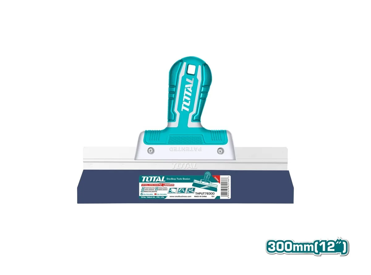 Шпатель фасадный 300mm, сталь, обрезиненная рукоятка TOTAL THPUT78300