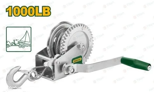 JDJW1101 Ручная барабанная автомобильная лебедка 460 кг, JADEVER