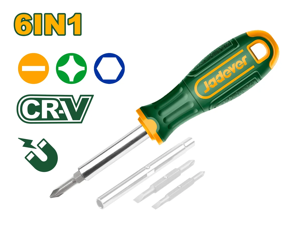 Отверткa комбинированная 6 в 1 Jadever JDSS5506