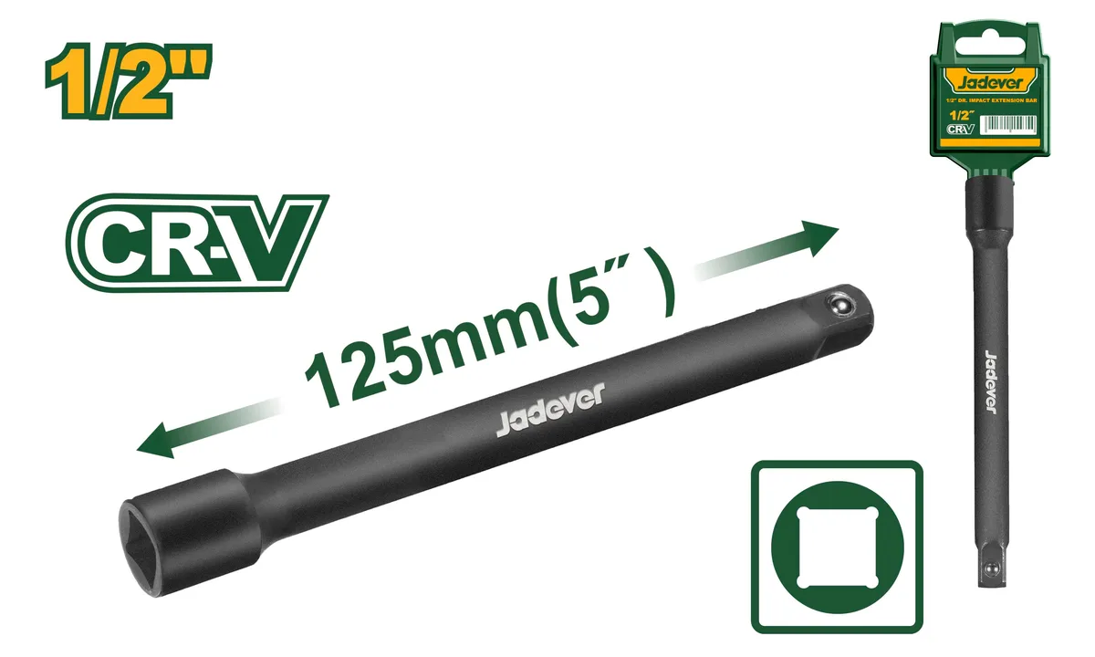Удлинитель для воротка ударный Dr. 1/2",длина:5"(125мм) Jadever JDMS5205